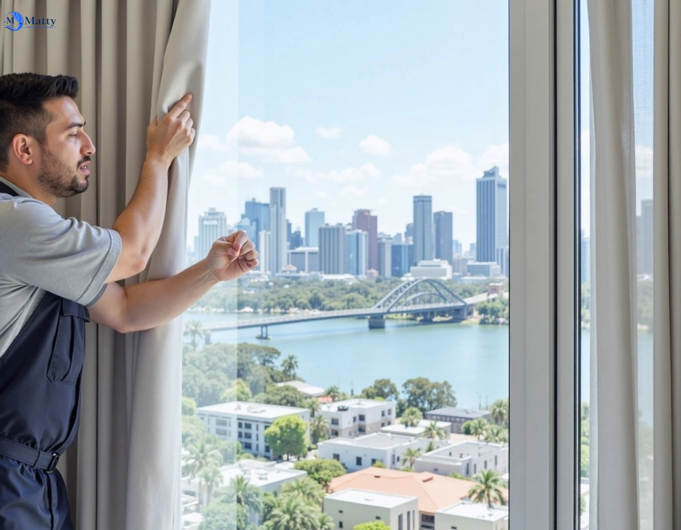 Professional curtain steam cleaning service kew-vic QLD by Matty Curtain Cleaning